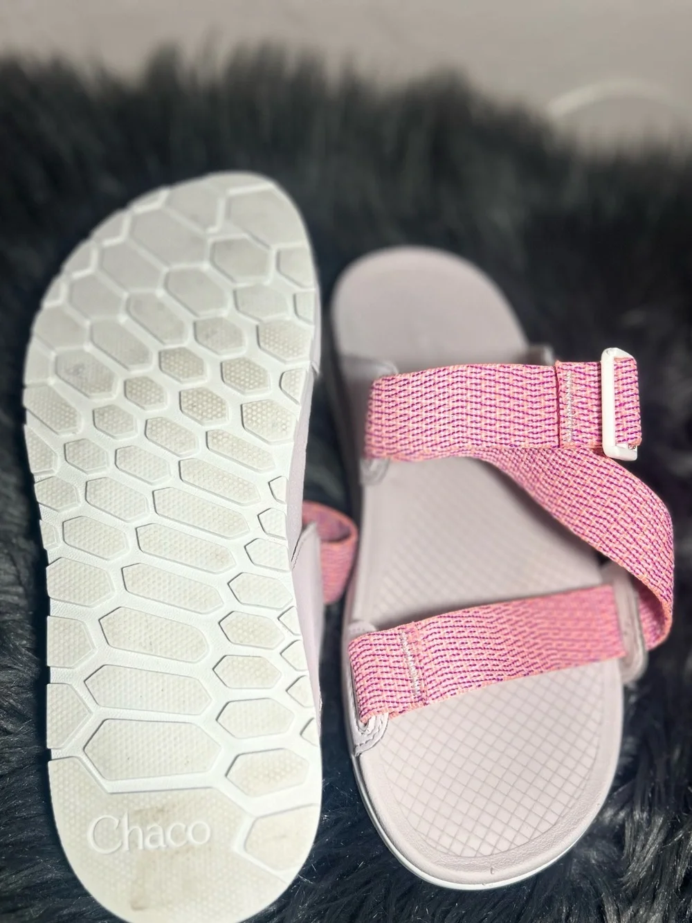 Chaco Lowdown Slide Women's Pink & Coral Slide Sandal Size 6